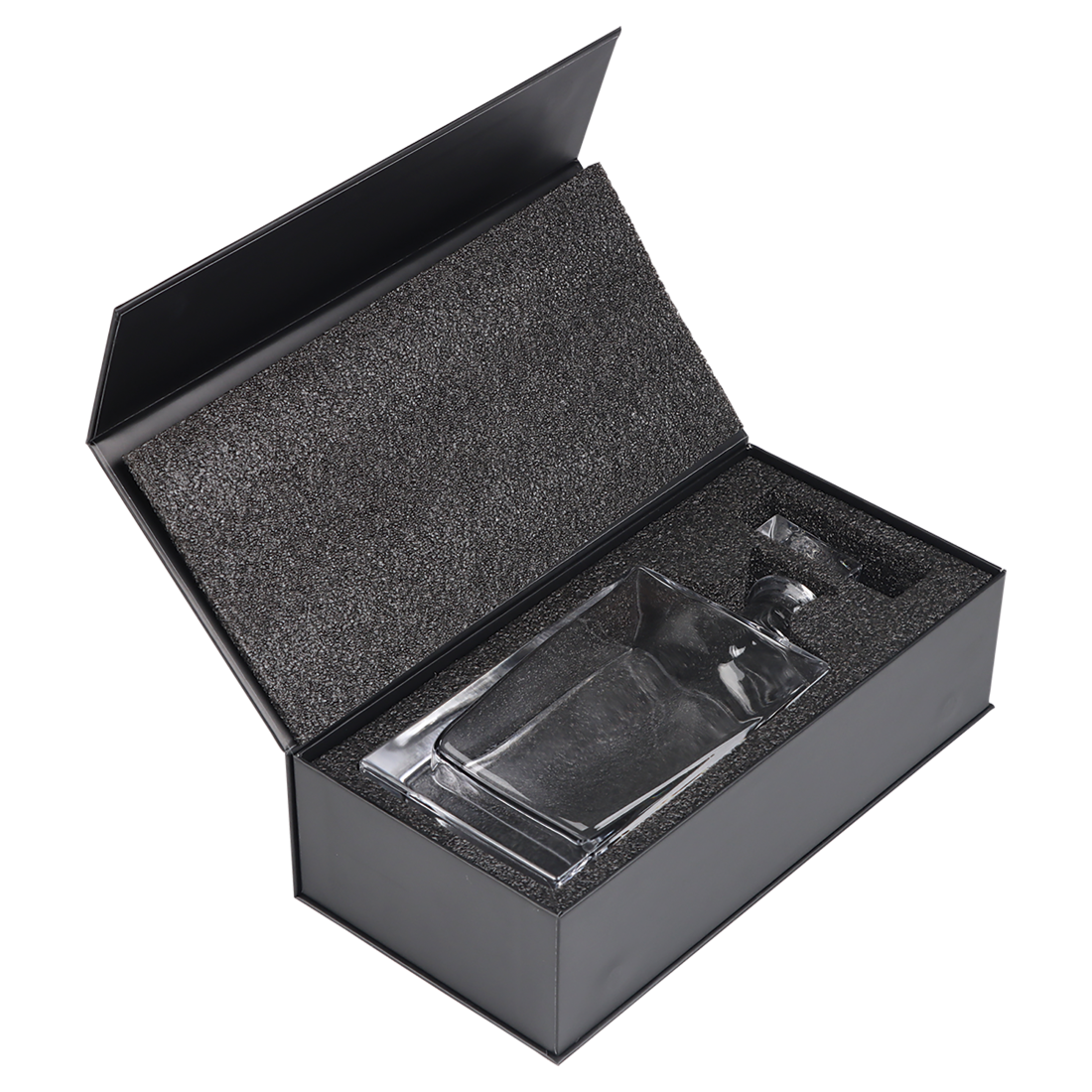 Bulk Custom Engraved - Polar Camel 810ml Rectangle Glass Decanter in a Black Gift Box - Bulk Engraving