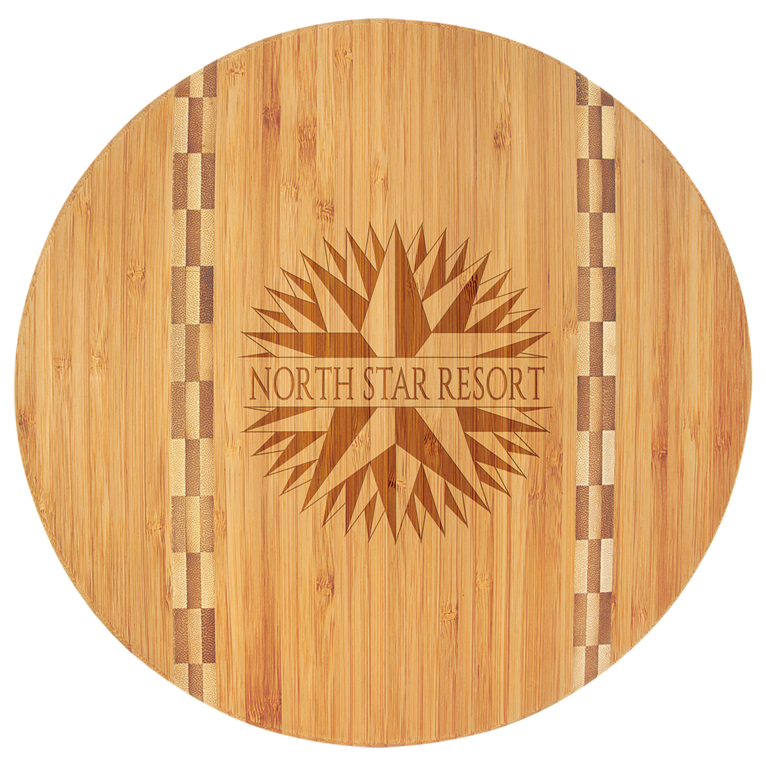 Bamboo Cutting Boards With Butcher Block Inlay