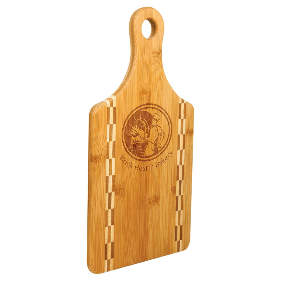 Paddle Shaped Bamboo Cutting Boards - Bulk Engraving