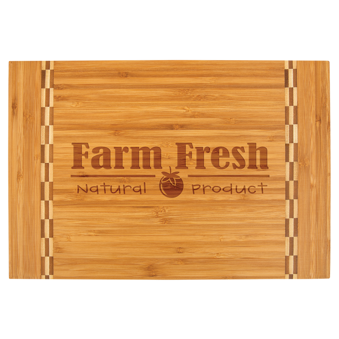 Bamboo Cutting Boards With Butcher Block Inlay