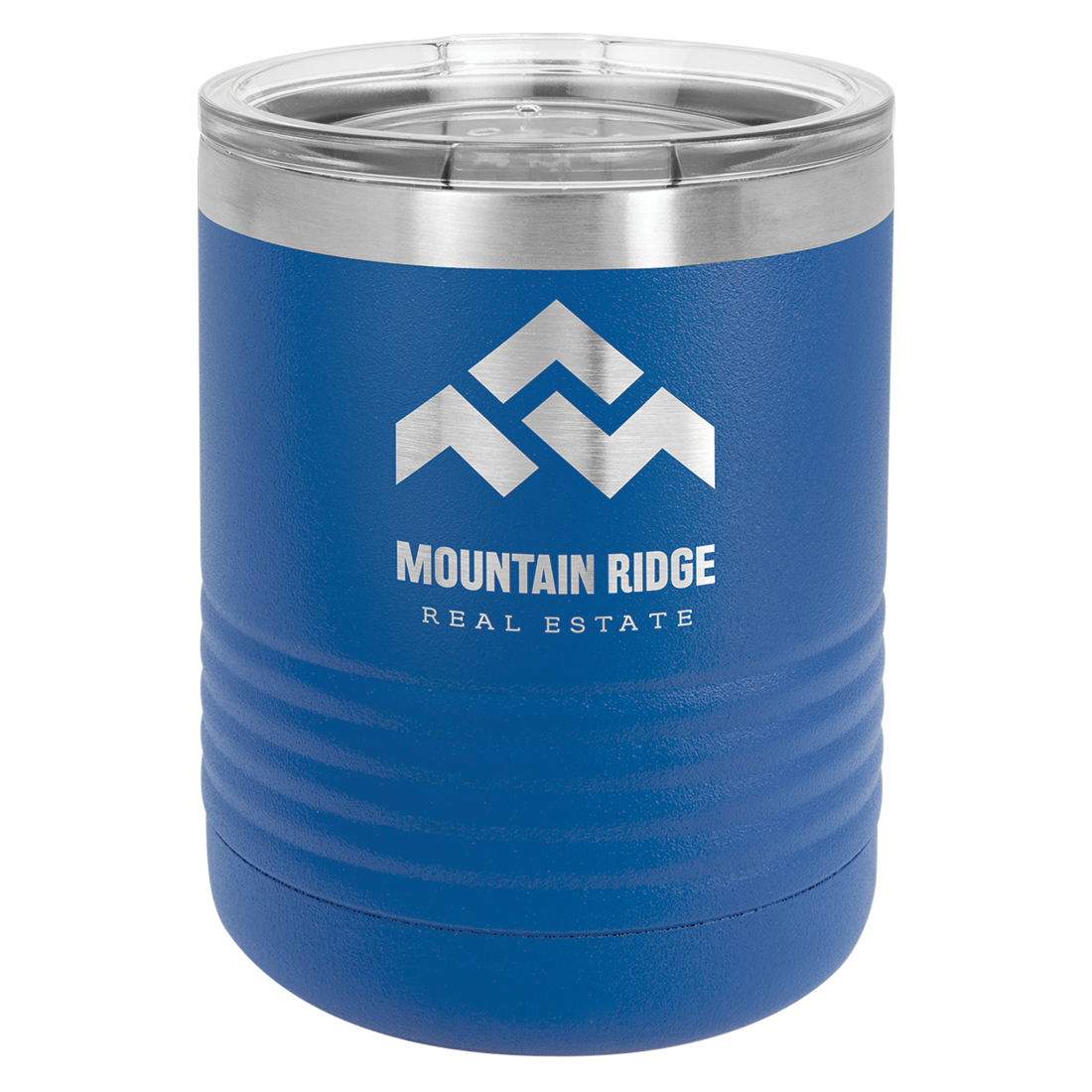 Bulk Custom Engraving - Polar Camel 10 oz. White Vacuum Insulated Ringneck Tumbler with Clear Lid - Bulk Engraving