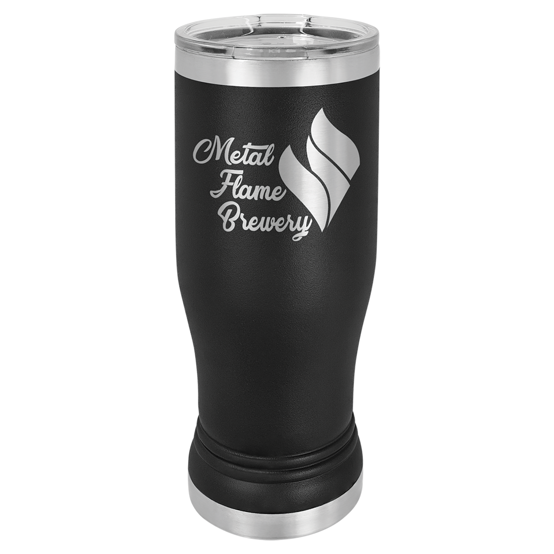 Bulk Custom Engraved - Polar Camel 14 oz. Pilsner Vacuum Insulated Ringneck Tumbler with Clear Lid - Bulk Engraving