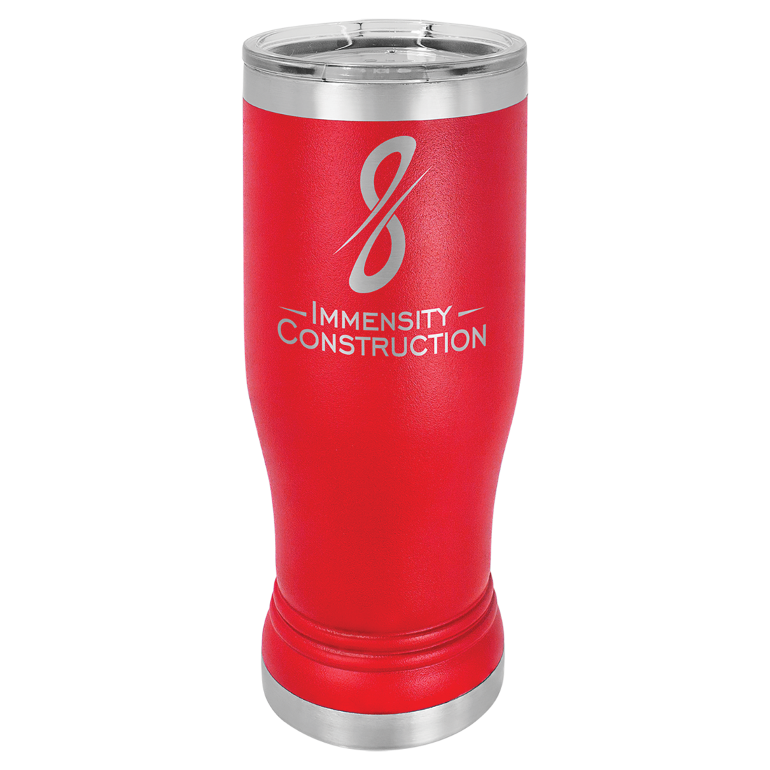 Bulk Custom Engraved - Polar Camel 14 oz. Pilsner Vacuum Insulated Ringneck Tumbler with Clear Lid - Bulk Engraving