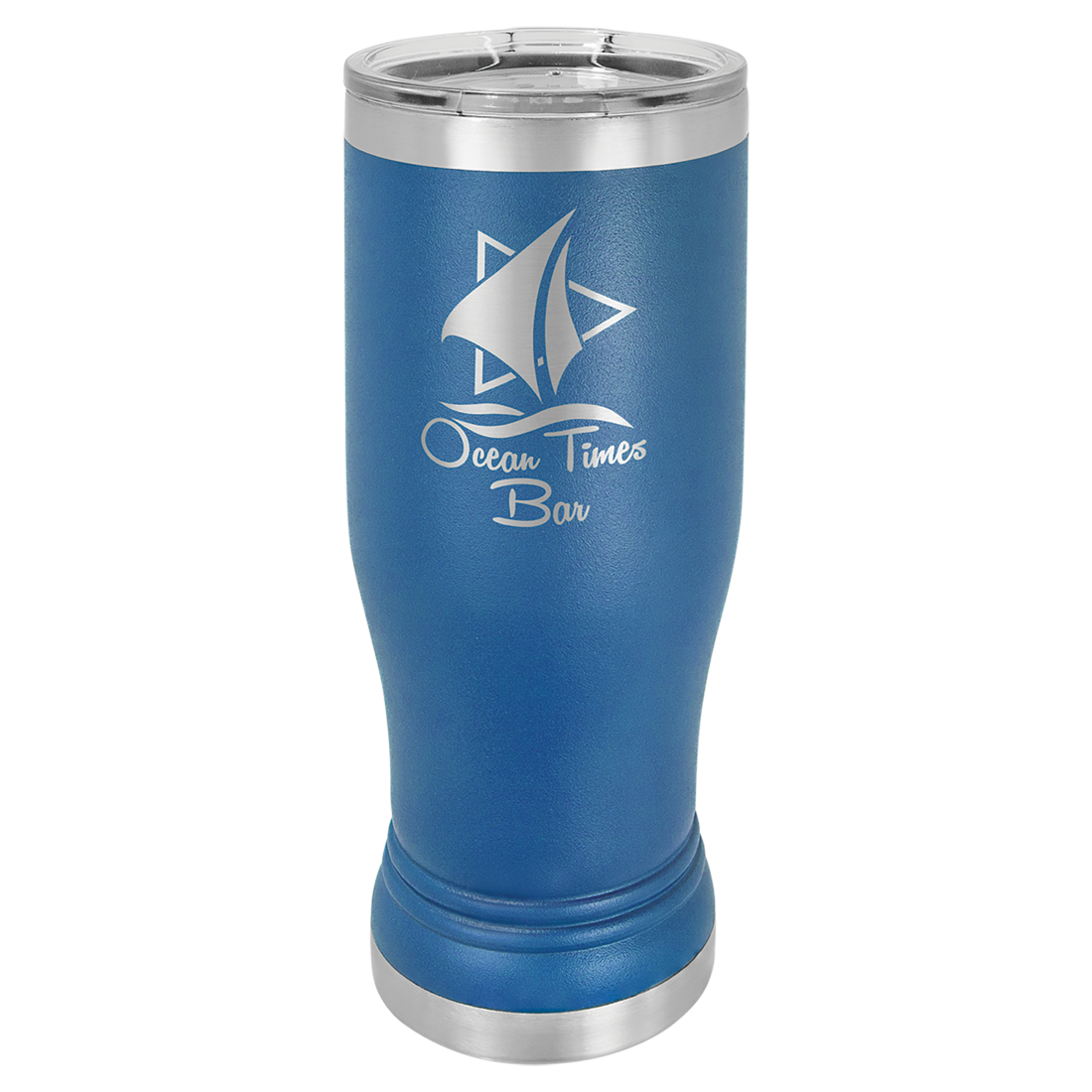 Bulk Custom Engraved - Polar Camel 14 oz. Pilsner Vacuum Insulated Ringneck Tumbler with Clear Lid - Bulk Engraving