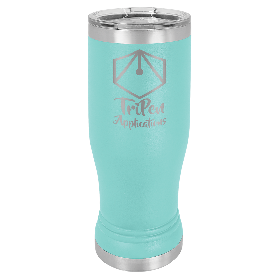 Bulk Custom Engraved - Polar Camel 14 oz. Pilsner Vacuum Insulated Ringneck Tumbler with Clear Lid - Bulk Engraving