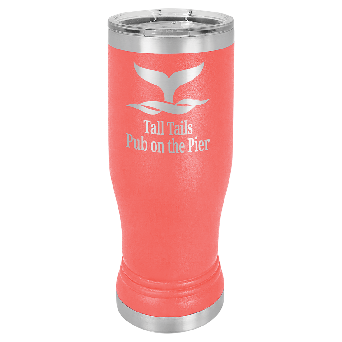 Bulk Custom Engraved - Polar Camel 14 oz. Pilsner Vacuum Insulated Ringneck Tumbler with Clear Lid - Bulk Engraving