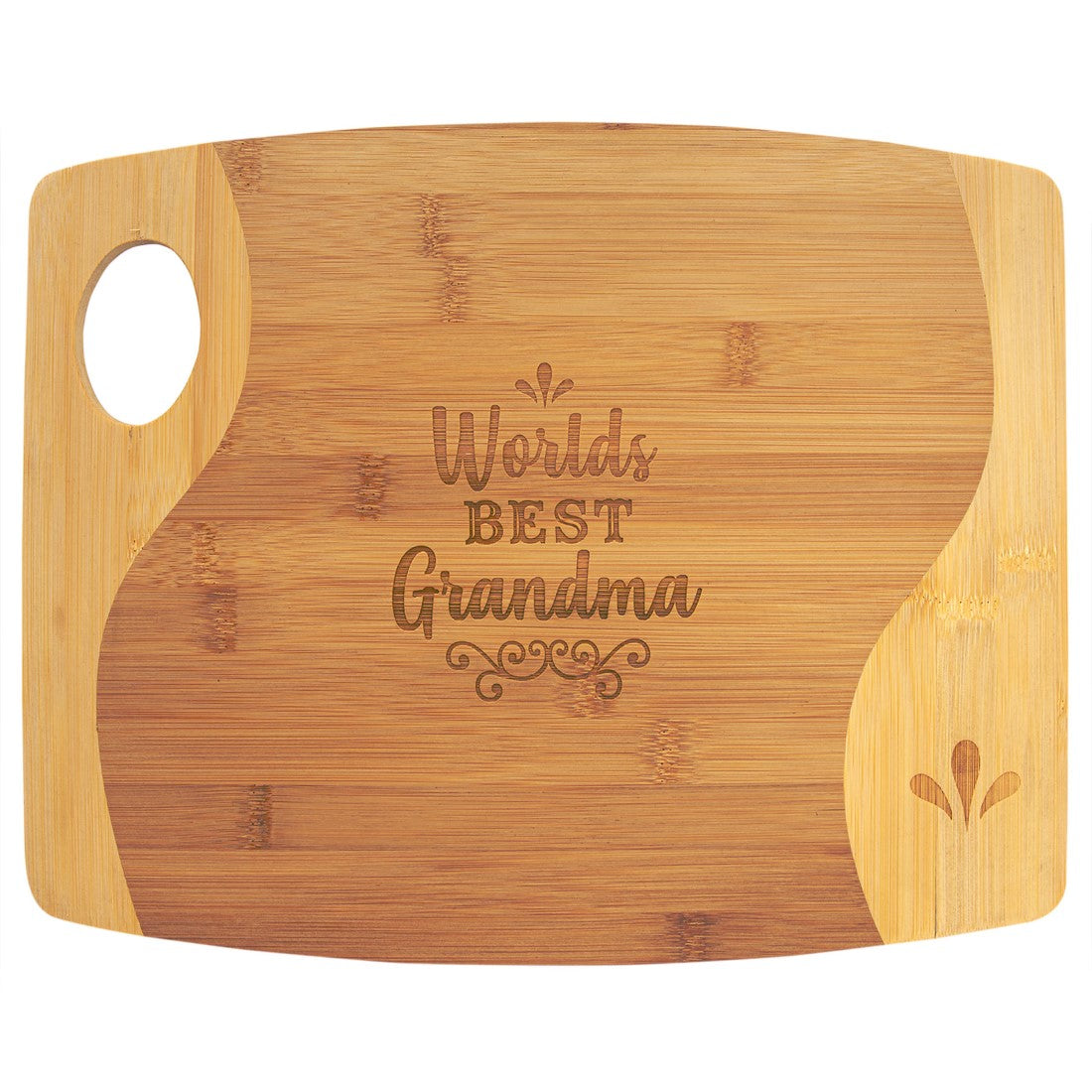 Bamboo Two Tone Cutting Board - Bulk Engraving