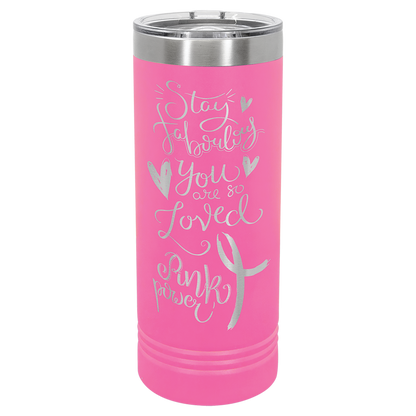 Bulk Custom Engraved - Polar Camel 22 oz. Skinny Tumbler with Slider Slider Lid - Bulk Engraving