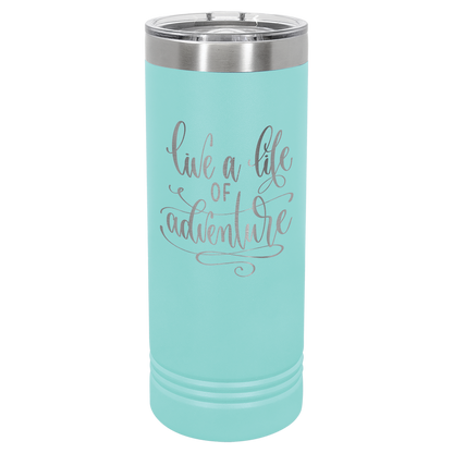 Bulk Custom Engraved - Polar Camel 22 oz. Skinny Tumbler with Slider Slider Lid - Bulk Engraving