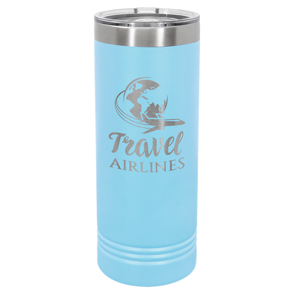 Bulk Custom Engraved - Polar Camel 22 oz. Skinny Tumbler with Slider Slider Lid - Bulk Engraving