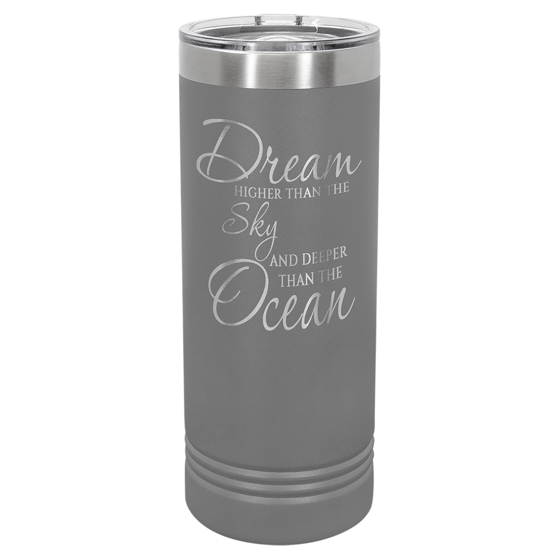 Bulk Custom Engraved - Polar Camel 22 oz. Skinny Tumbler with Slider Slider Lid - Bulk Engraving