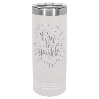 Bulk Custom Engraved - Polar Camel 22 oz. Skinny Tumbler with Slider Slider Lid - Bulk Engraving