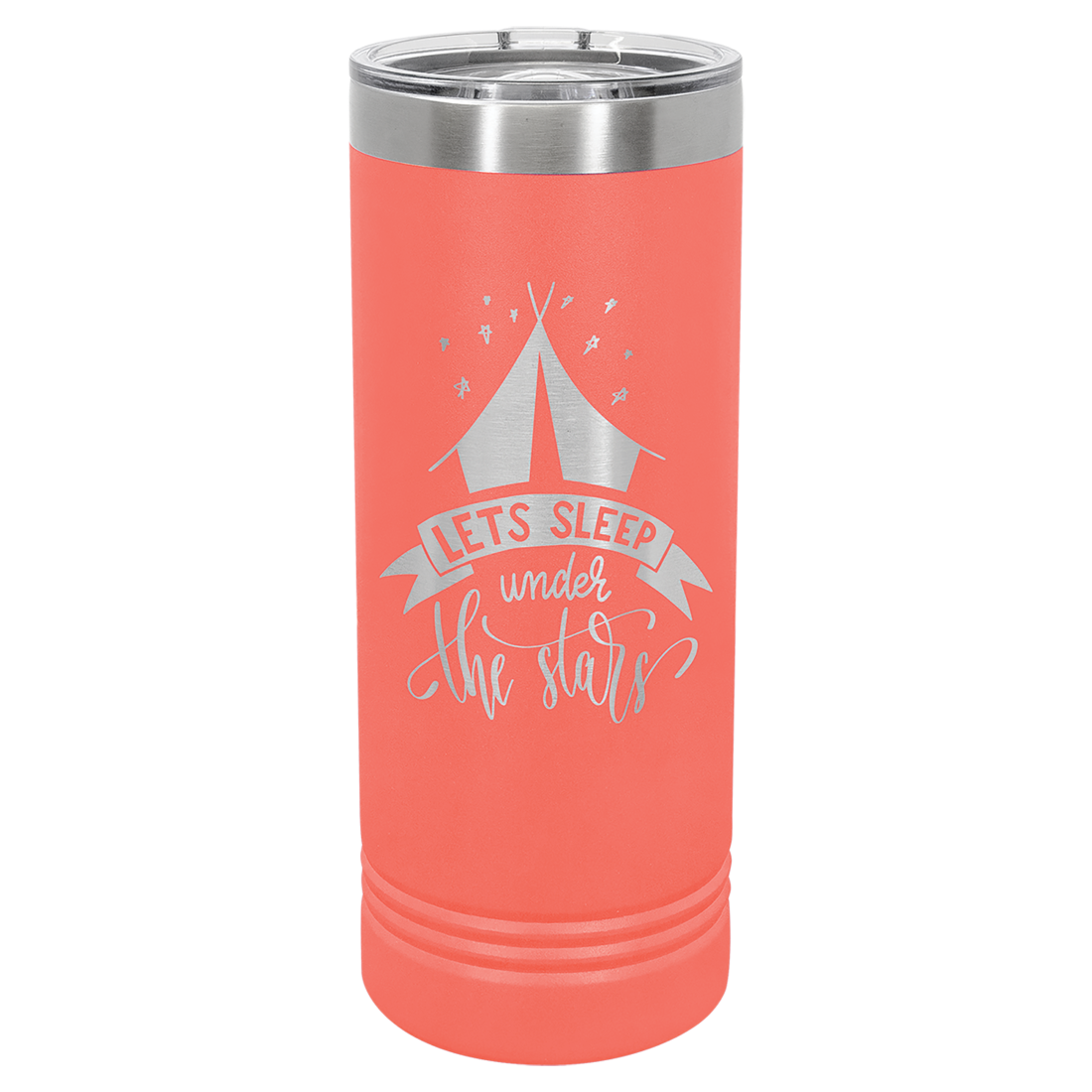 Bulk Custom Engraved - Polar Camel 22 oz. Skinny Tumbler with Slider Slider Lid - Bulk Engraving