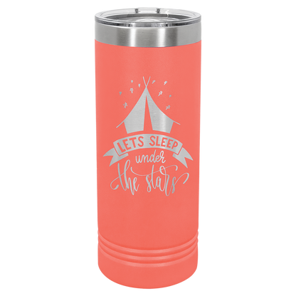 Bulk Custom Engraved - Polar Camel 22 oz. Skinny Tumbler with Slider Slider Lid - Bulk Engraving