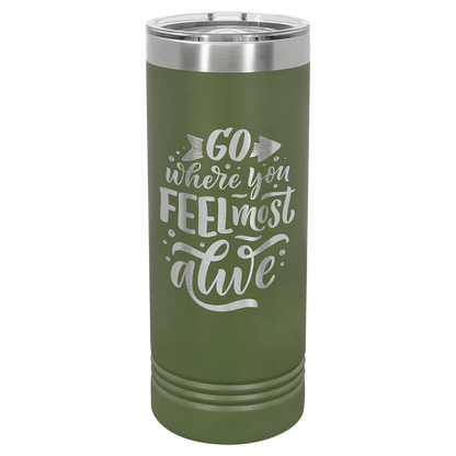 Bulk Custom Engraved - Polar Camel 22 oz. Skinny Tumbler with Slider Slider Lid - Bulk Engraving