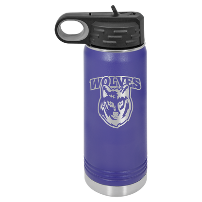 20 oz Water Bottle (1 Sided) (Color Set 2)