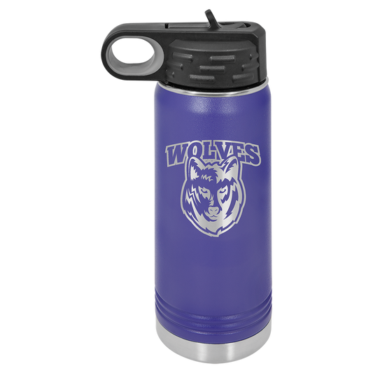 20 oz Water Bottle (2 Sided) (Color Set 2)