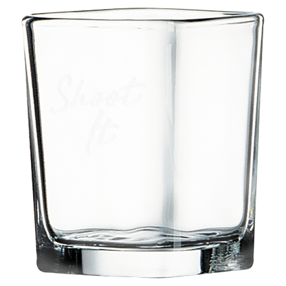 Bulk Custom Engraved - 2 1/4 oz. Square Shot Glass - Bulk Engraving