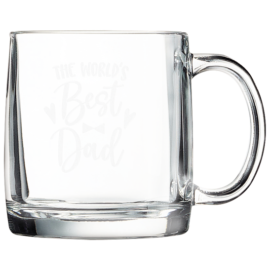 Bulk Custom Engraved - 12 1/4 oz. Clear Coffee Mug - Bulk Engraving